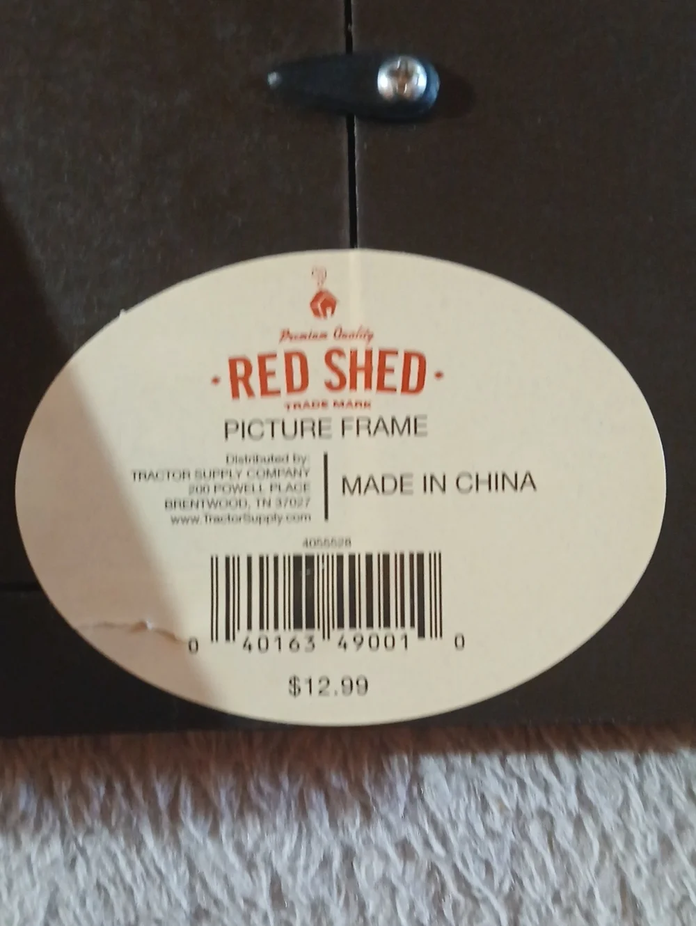 NWT Horse Lover Rustic Photo Frame - Red